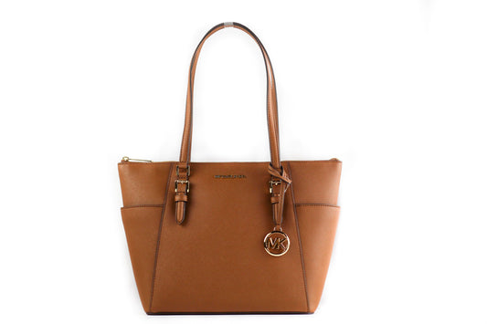 Michael Kors Charlotte Signature Leather Large Top Zip Tote Handbag Bag - DEA STILOSA MILANO