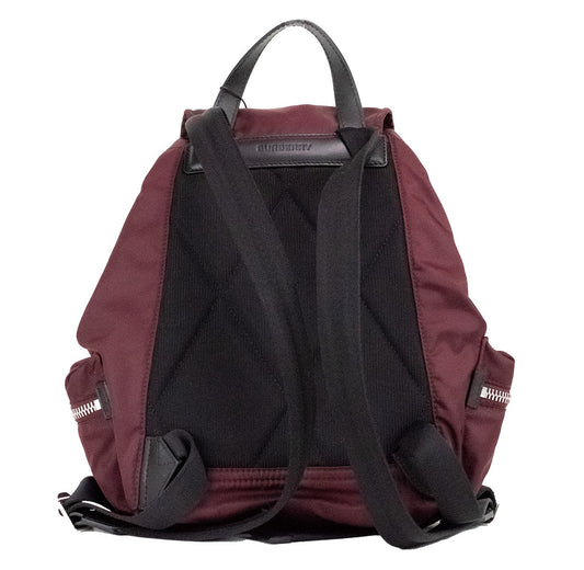 Burberry Medium Burgundy Econyl Nylon Rucksack Drawstring Backpack Bookbag - DEA STILOSA MILANO