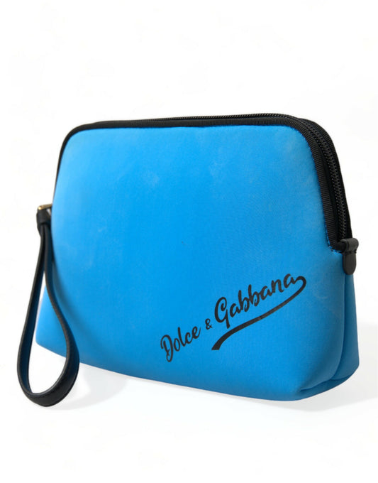 Dolce & Gabbana Elegant Blue Hand Pouch with Strap - DEA STILOSA MILANO