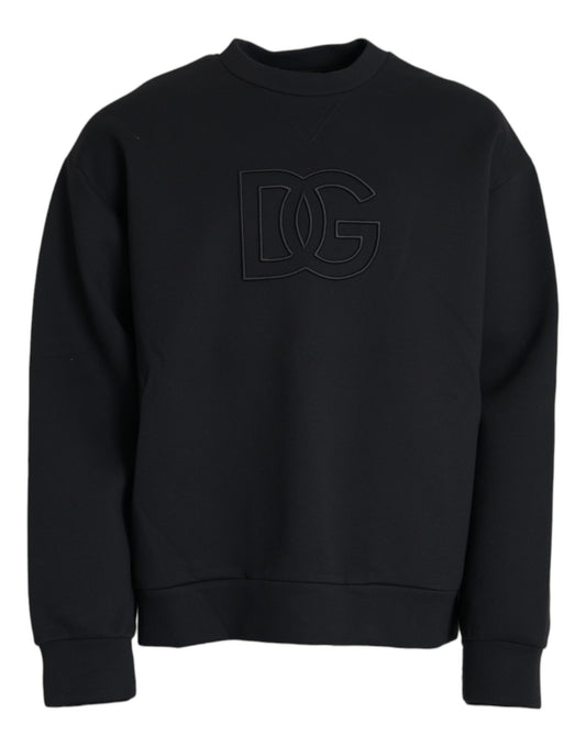 Dolce & Gabbana Black DG Logo Pullover Sweatshirt Sweater - DEA STILOSA MILANO