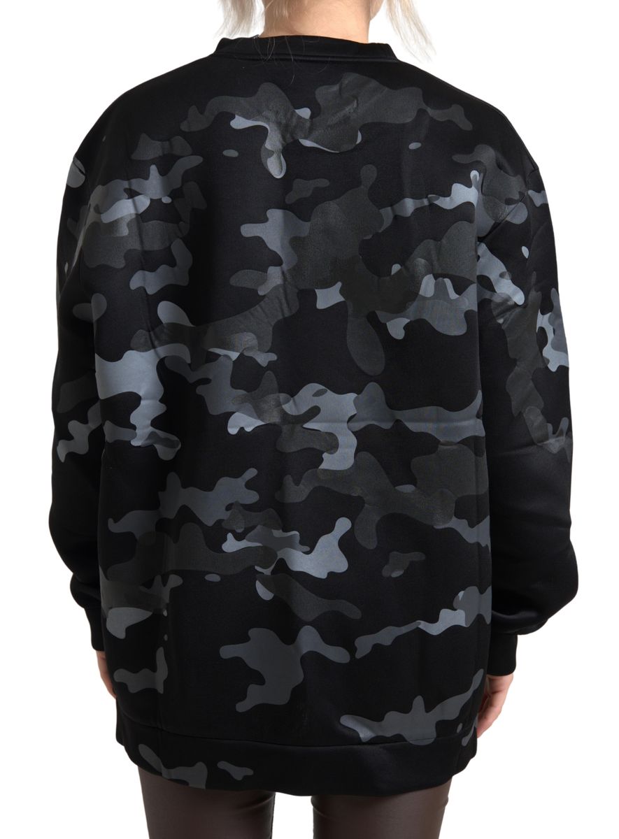 Dolce & Gabbana Elegant Black Camouflage Pullover Sweater - DEA STILOSA MILANO