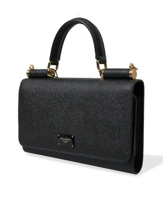 Dolce & Gabbana Elegant Leather Chain-Strapped Phone Case - DEA STILOSA MILANO