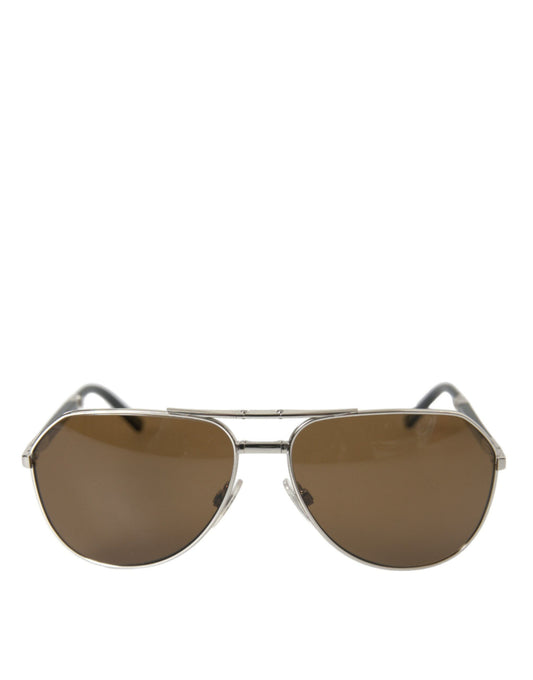 Dolce & Gabbana Sleek Silver Metal Sunglasses for Men - DEA STILOSA MILANO