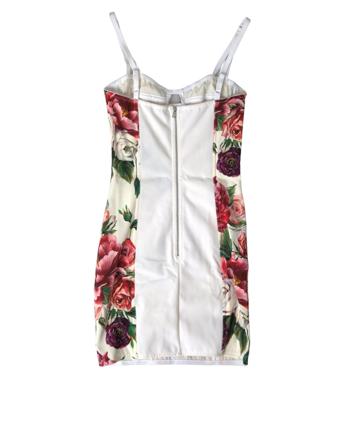 Dolce & Gabbana Floral Silk Blend Bustier Bodycon Dress - DEA STILOSA MILANO