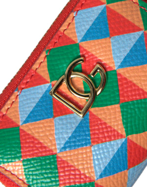 Dolce & Gabbana Multicolor Dauphine Leather DG Logo Coin Purse Wallet - DEA STILOSA MILANO