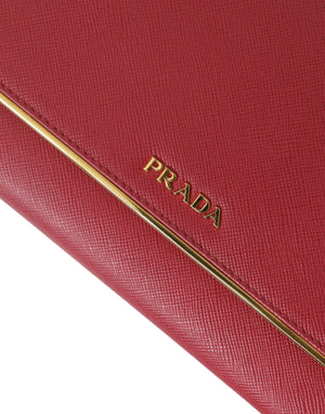 Prada Elegant Pink Leather Bifold Wallet - DEA STILOSA MILANO