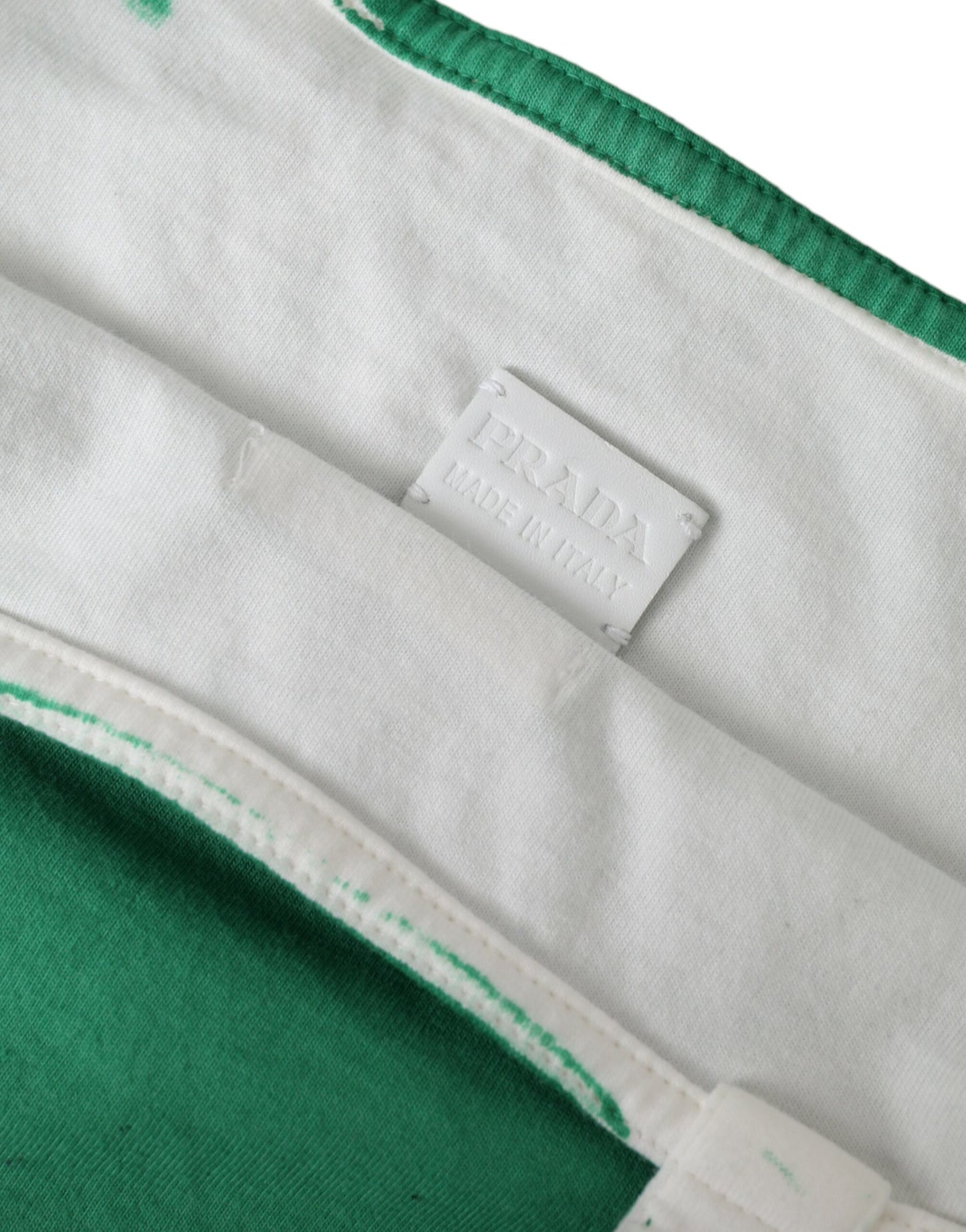 Prada Elegant Green Fabric Tote Bag - DEA STILOSA MILANO