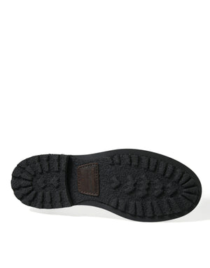 Dolce & Gabbana Chic Bi-Color Leather Mid Calf Boots - DEA STILOSA MILANO