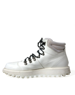 Dolce & Gabbana Pristine White Italian Ankle Boots - DEA STILOSA MILANO