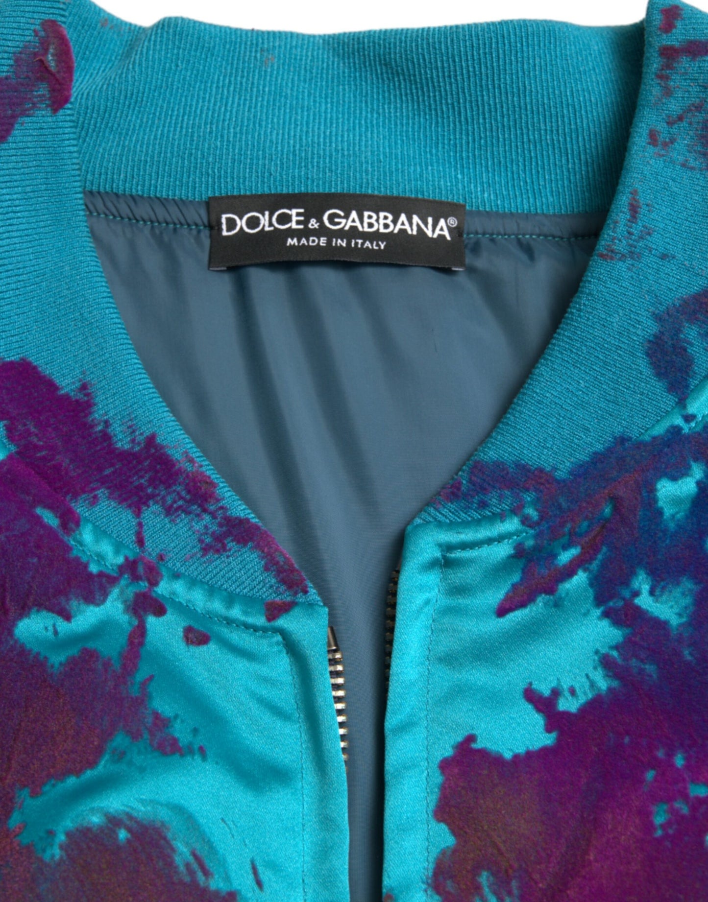 Dolce & Gabbana Multicolor Color Splash Zip Bomber Jacket - DEA STILOSA MILANO