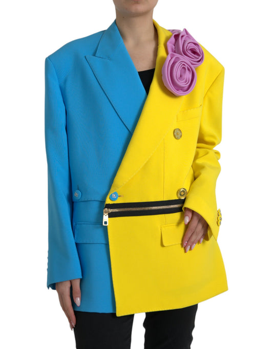 Dolce & Gabbana Multicolor Patchwork Trench Coat Jacket - DEA STILOSA MILANO