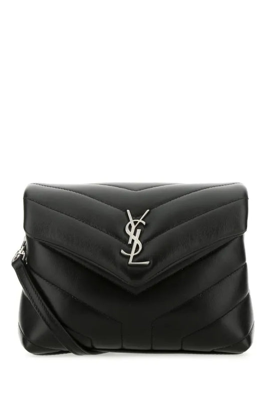 Saint Laurent Black Leather Toy Loulou Crossbody Bag - DEA STILOSA MILANO