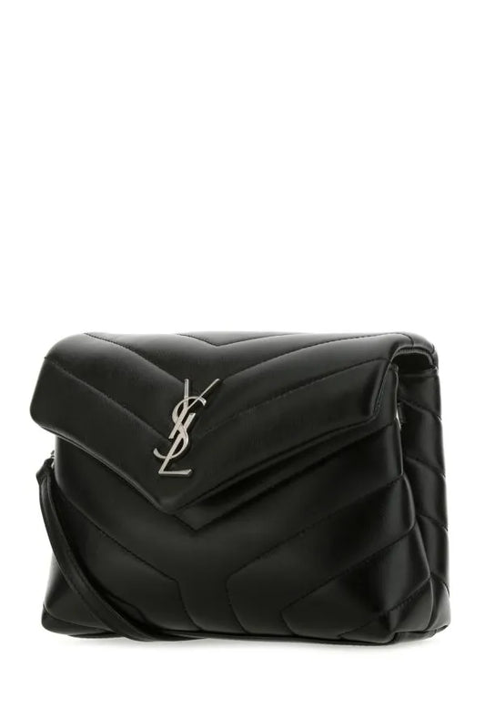 Saint Laurent Black Leather Toy Loulou Crossbody Bag - DEA STILOSA MILANO
