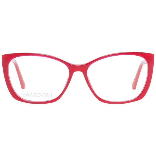 Swarovski Red Women Optical Frames - DEA STILOSA MILANO