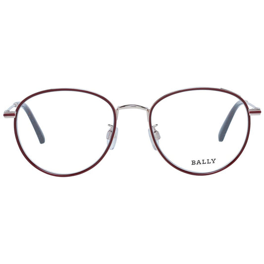 Bally Burgundy Unisex Optical Frames - DEA STILOSA MILANO