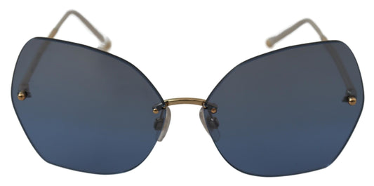 Dolce & Gabbana Elegant Gold-Blue Gradient Sunglasses - DEA STILOSA MILANO