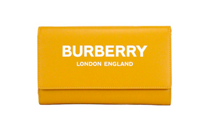 Burberry Hazelmere Printed Logo Leather Light Copper Orange Wallet Crossbody Bag - DEA STILOSA MILANO