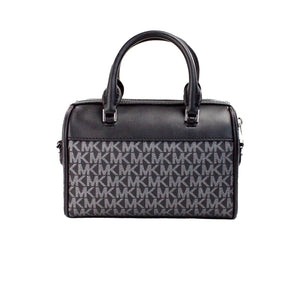 Michael Kors Travel XS Black Silver Signature PVC Duffle Crossbody Bag Purse - DEA STILOSA MILANO