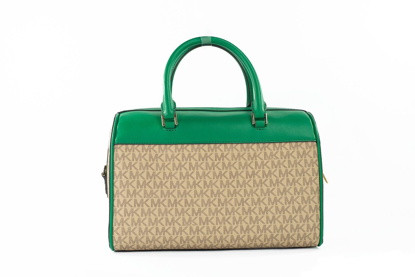 Michael Kors Travel Medium Palmetto Green Signature Duffle Crossbody Bag Purse - DEA STILOSA MILANO
