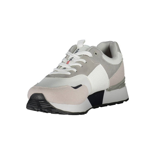 Carrera White Polyester Sneaker - DEA STILOSA MILANO