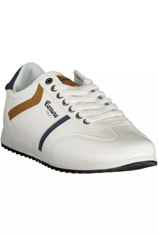 Carrera Eco-Leather Lace-Up Sneakers with Contrast Detail - DEA STILOSA MILANO