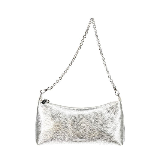 Coccinelle Silver Leather Handbag - DEA STILOSA MILANO