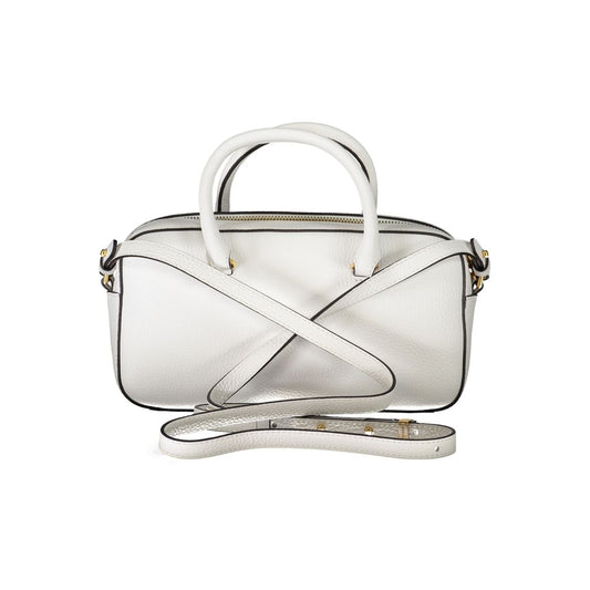 Coccinelle White Leather Handbag - DEA STILOSA MILANO