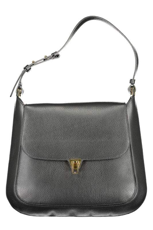 Coccinelle Elegant Leather Shoulder Bag with Turn Lock Closure - DEA STILOSA MILANO