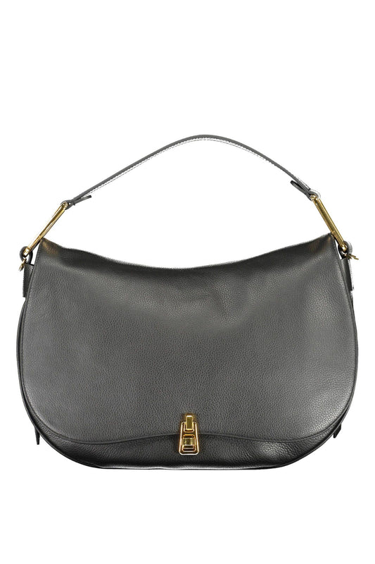 Coccinelle Chic Black Leather Shoulder Bag - DEA STILOSA MILANO