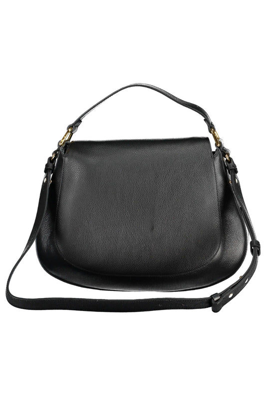 Coccinelle Elegant Black Leather Handbag with Versatile Strap - DEA STILOSA MILANO
