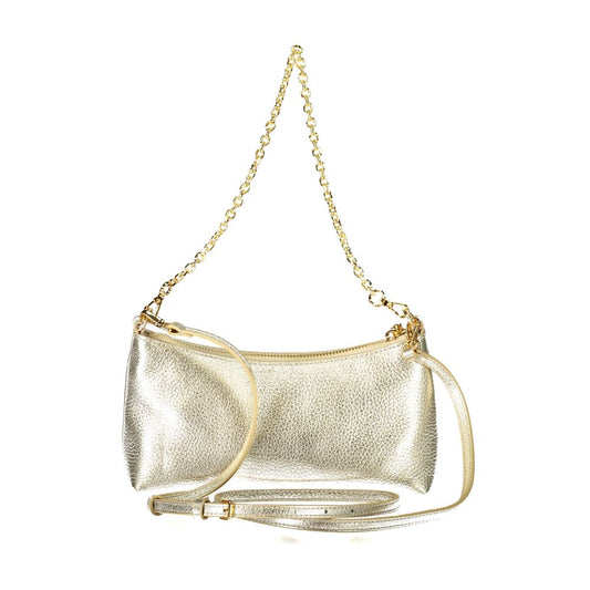 Coccinelle Gold Leather Handbag - DEA STILOSA MILANO