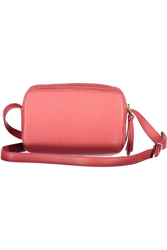 Coccinelle Elegant Pink Leather Shoulder Bag with Logo - DEA STILOSA MILANO