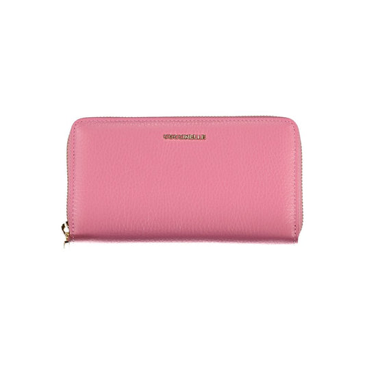 Coccinelle Elegant Pink Leather Wallet with Ample Space - DEA STILOSA MILANO