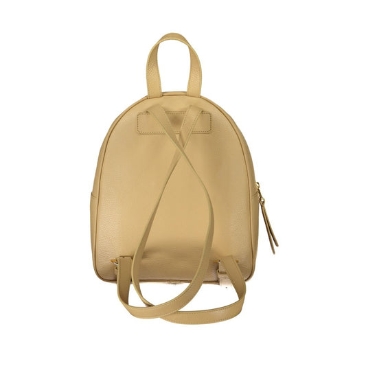 Coccinelle Beige Leather Backpack - DEA STILOSA MILANO