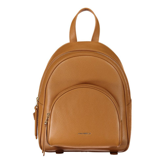 Coccinelle Brown Leather Backpack - DEA STILOSA MILANO