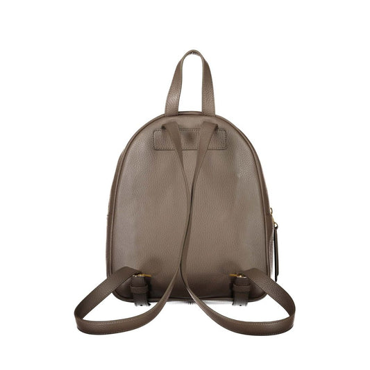 Coccinelle Brown Leather Backpack - DEA STILOSA MILANO