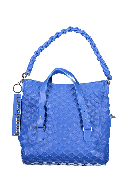 Desigual Chic Blue Contrasting Detail Handbag - DEA STILOSA MILANO