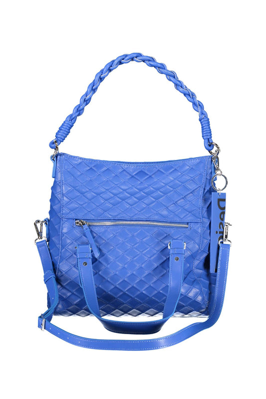 Desigual Chic Blue Contrasting Detail Handbag - DEA STILOSA MILANO