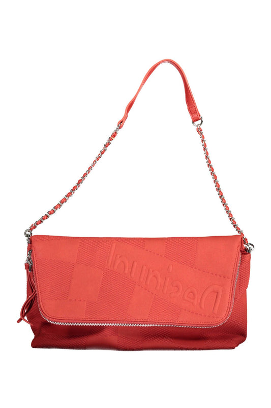 Desigual Chic Red Polyurethane Handbag with Multiple Compartments - DEA STILOSA MILANO