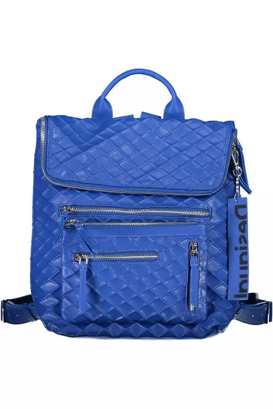 Desigual Blue Polyethylene Backpack - DEA STILOSA MILANO