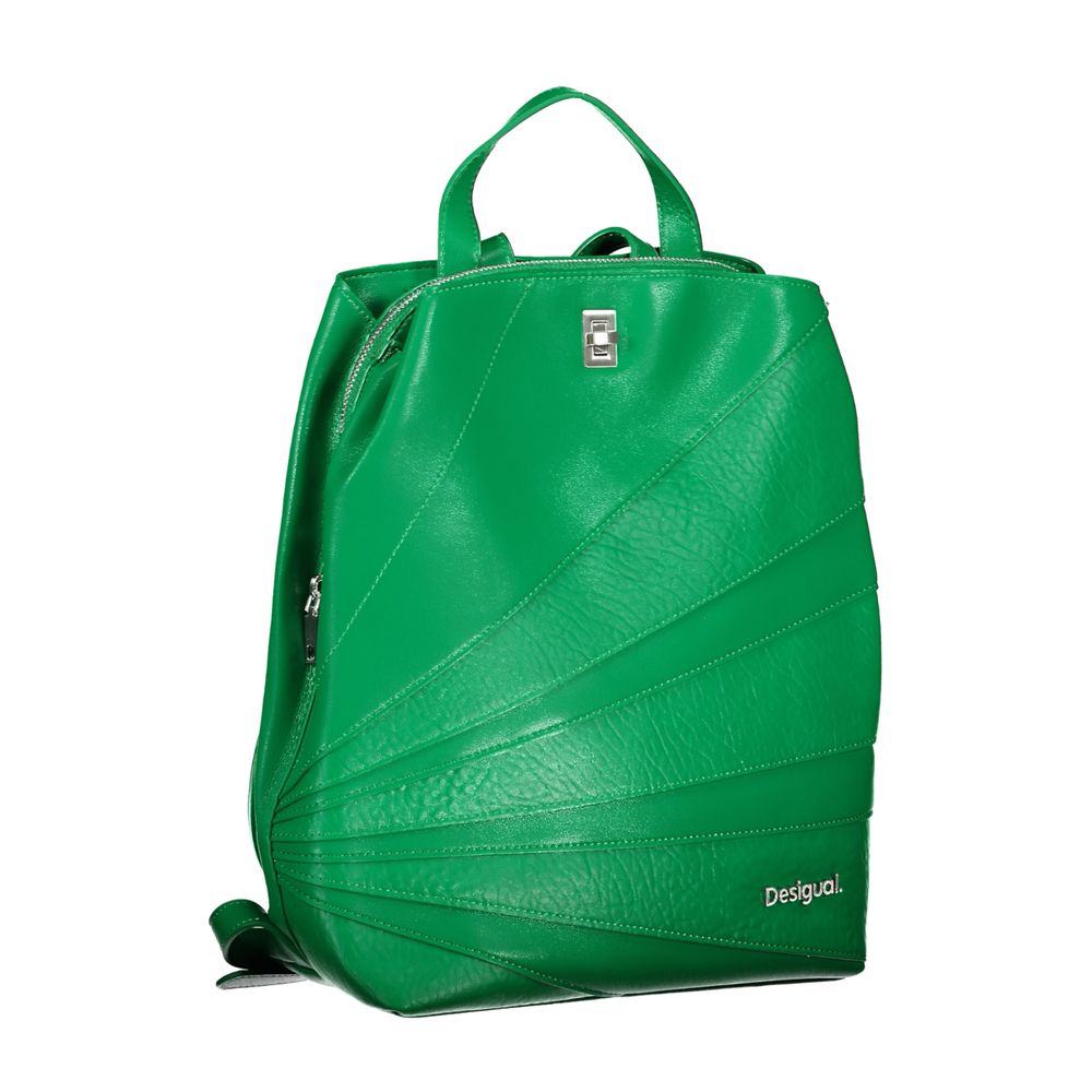 Desigual Chic Green Backpack with Contrast Details - DEA STILOSA MILANO