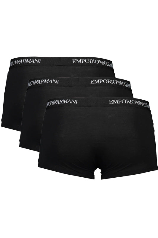 Emporio Armani Black Cotton Underwear - DEA STILOSA MILANO
