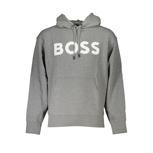 Hugo Boss Gray Cotton Sweater - DEA STILOSA MILANO