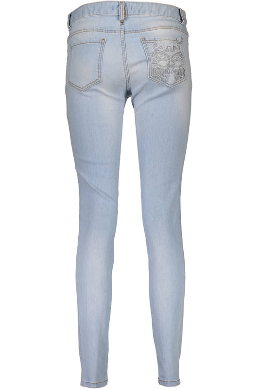 Just Cavalli Light Blue Cotton Jeans & Pant - DEA STILOSA MILANO