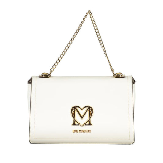 Love Moschino White Polyethylene Handbag - DEA STILOSA MILANO
