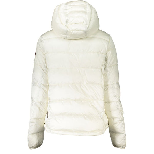 Napapijri White Polyamide Jackets & Coat - DEA STILOSA MILANO