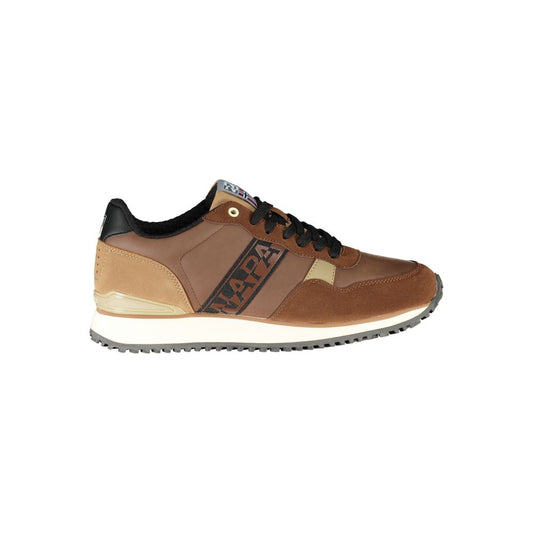 Napapijri Brown Polyester Sneaker - DEA STILOSA MILANO
