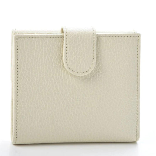 Gucci Elegant Ivory Leather Bifold Wallet - DEA STILOSA MILANO