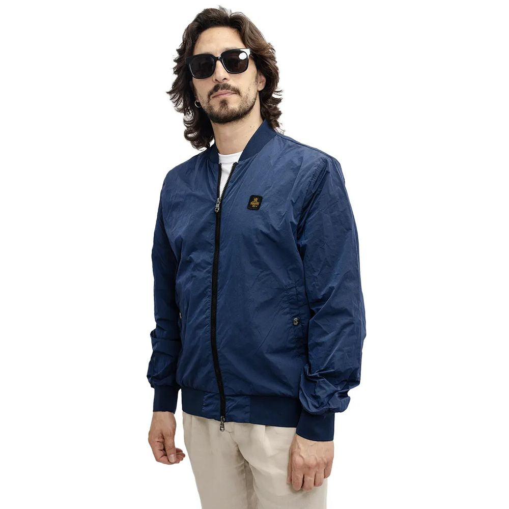 Refrigiwear Blue Nylon Jacket - DEA STILOSA MILANO