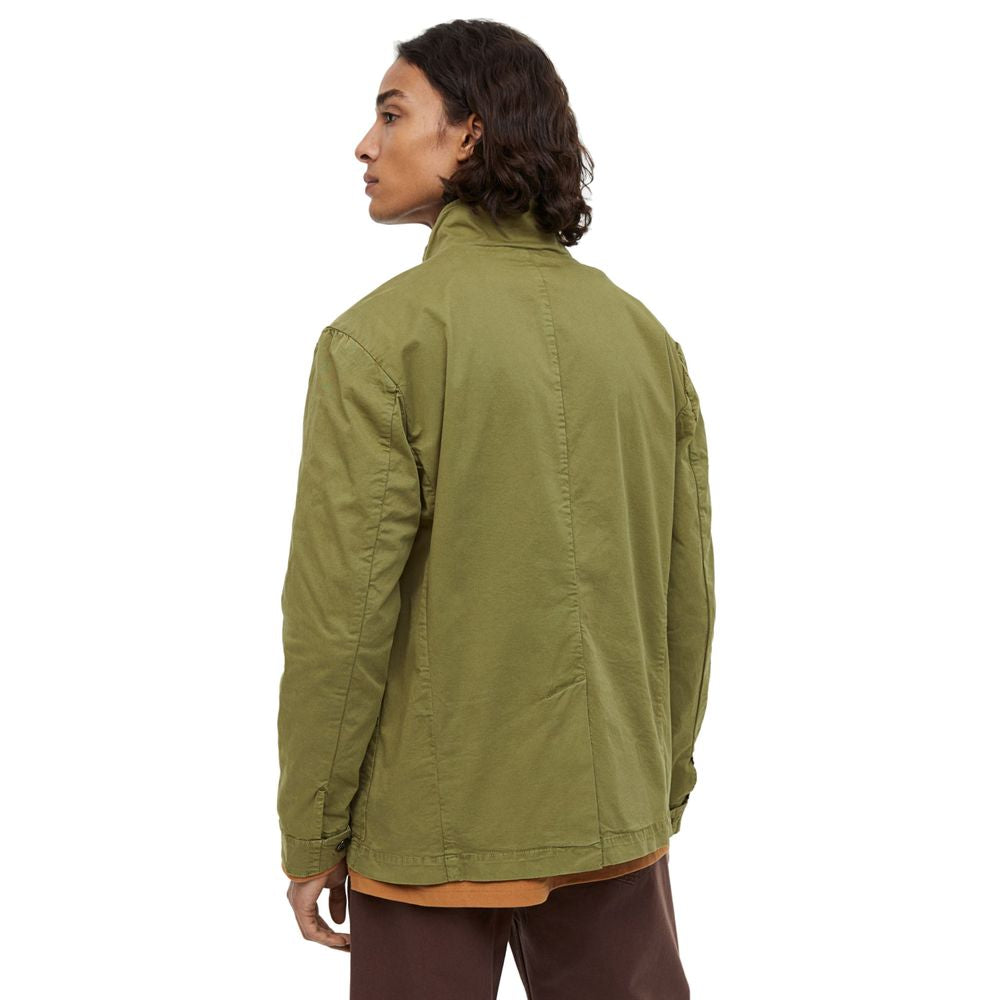 Refrigiwear Green Cotton Jacket - DEA STILOSA MILANO